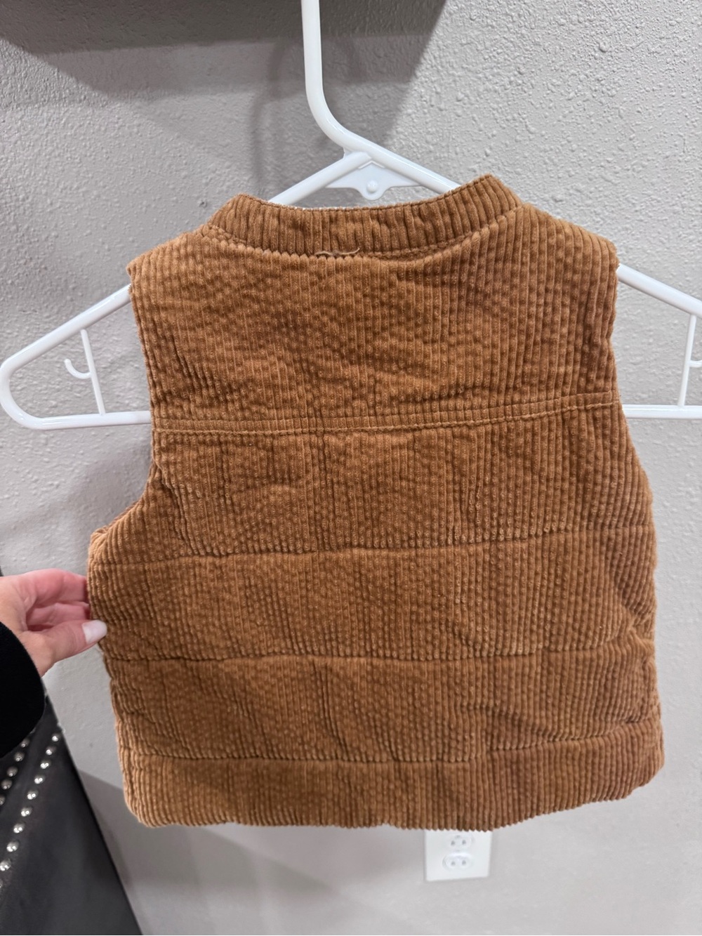 Max Studio Kids Brown Corduroy Quilted Vest